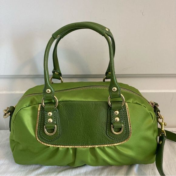 *RARE* COACH Lime Green Madison Ashley Tote Crossbody Satchel - Picture 4 of 16